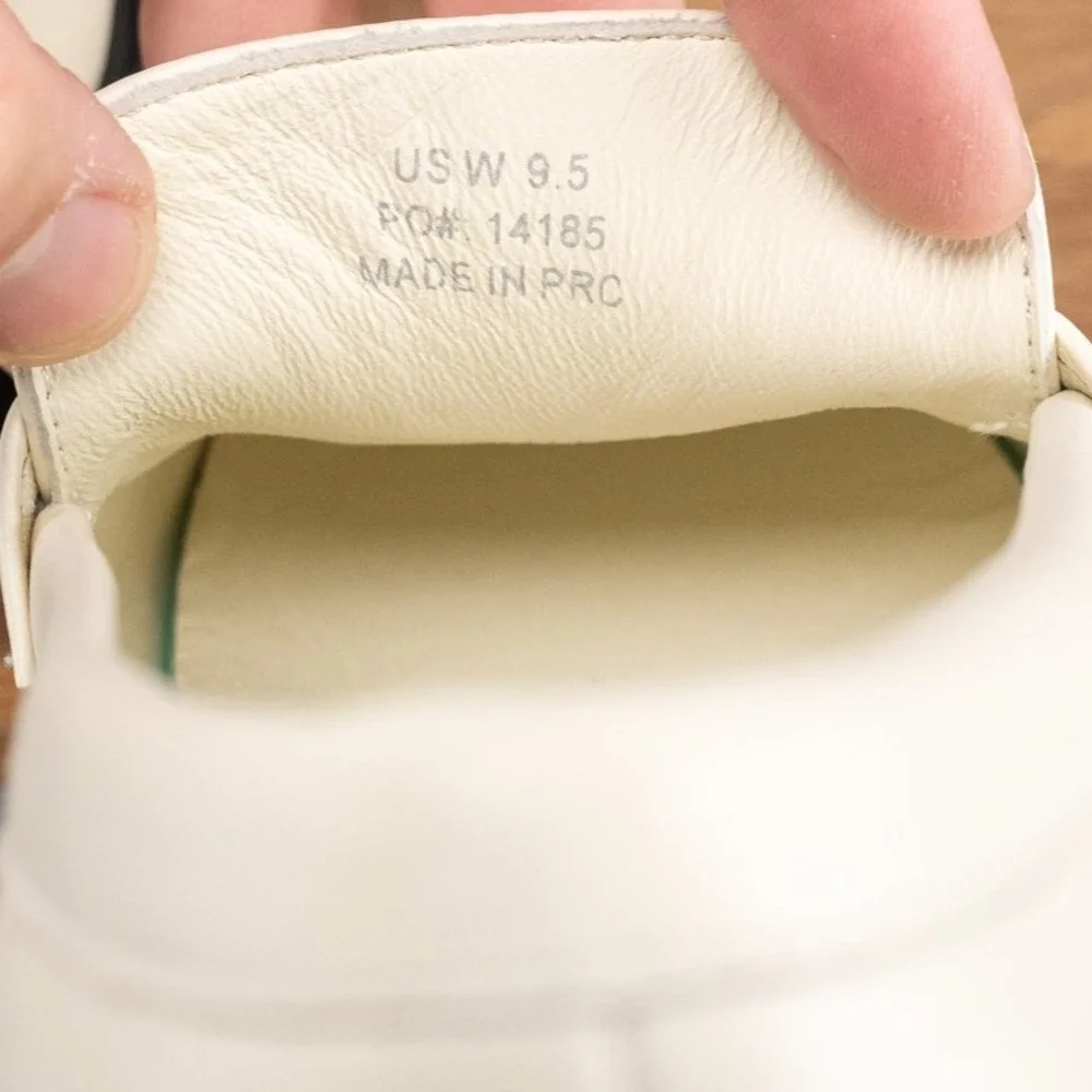 Quince Italian‎ Leather Lug Sole Platform Chunky Loafers Ivory Women's Size 9.5